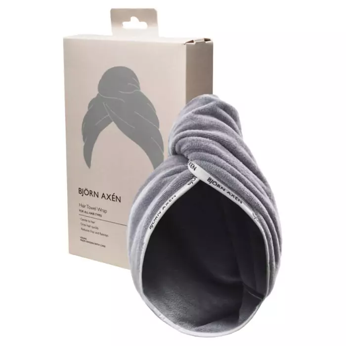 Полотенце-Тюрбан для Волос BJÖRN AXÉN Hair Towel Wrap Gray