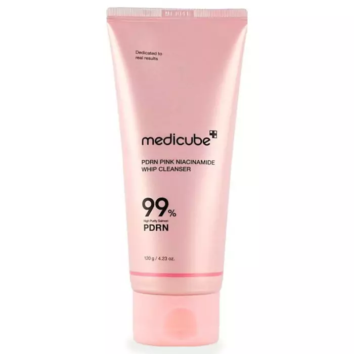 Очищающая Пенка с Полинуклеотидами и Ниацинамидом Medicube PDRN Pink Niacinamide Whip Cleanser