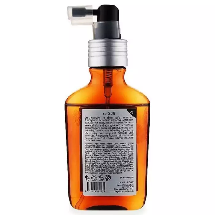 Спрей-Лосьон Детокс для Кожи Головы DEPOT 200 Hair Treatments 208 Detoxifying Spray Lotion