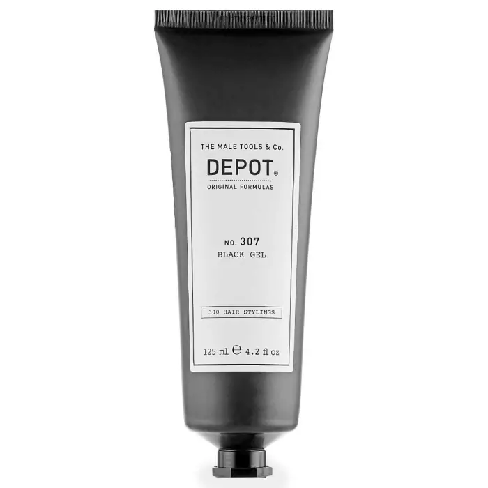 Черный Гель-Камуфляж для Седины DEPOT 300 Hair Stylings 307 Black Gel