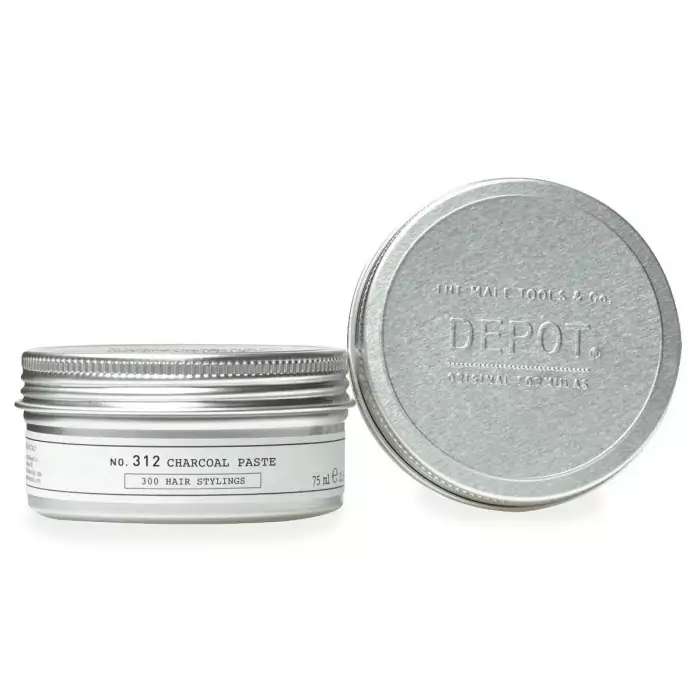 Паста для Укладки Волос на Основе Древесного Угля DEPOT 300 Hair Stylings 312 Chorcoal Paste