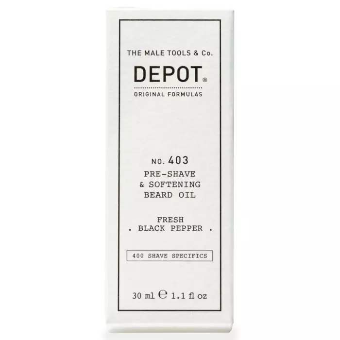 Смягчающее Масло для Бороды Перед Бритьем DEPOT 400 Shave Specifics 403 Pre-Shave & Softening Bread Oil