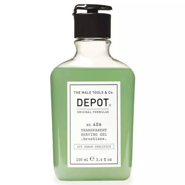 Прозрачный Гель для Бритья без Пены DEPOT 400 Shave Specifics 406 Transparent Shaving Gel