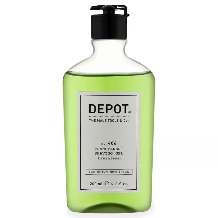 Прозрачный Гель для Бритья без Пены DEPOT 400 Shave Specifics 406 Transparent Shaving Gel
