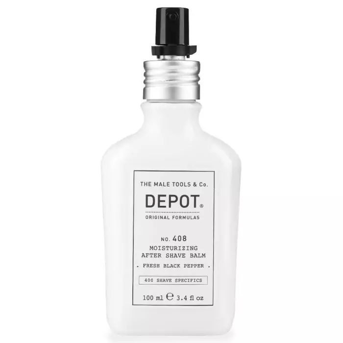 Увлажняющий Бальзам После Бритья «Свежий Черный Перец» DEPOT 400 Shave Specifics 408 Moisturizing After Shave Balm Fresh Black Pepper