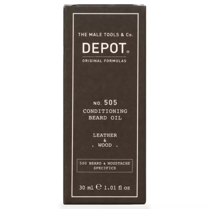 Кондиционирующее Масло для Бороды «Кожа и Дерево» DEPOT 500 Beard & Moustache Specifics 505 Conditioning Beard Oil Leather & Wood