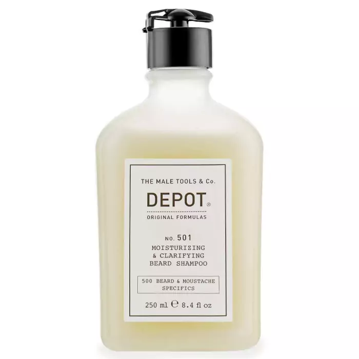 Очищающий и Увлажняющий Шампунь для Бороды DEPOT 500 Beard & Moustache Specifics 501 Moisturizing & Clarifying Beard Shampoo