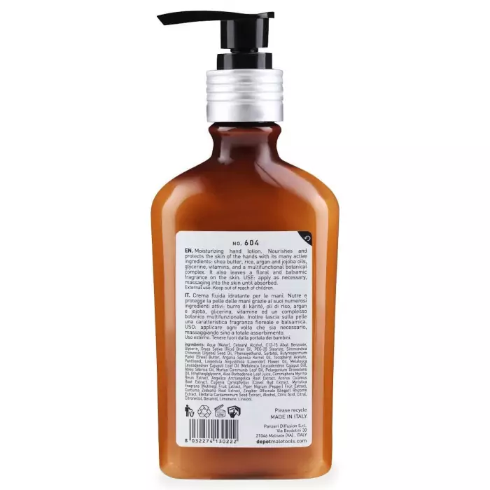 Увлажняющий Лосьон для Рук DEPOT 600 Body Solutions 604 Moisturizing Hand Lotion