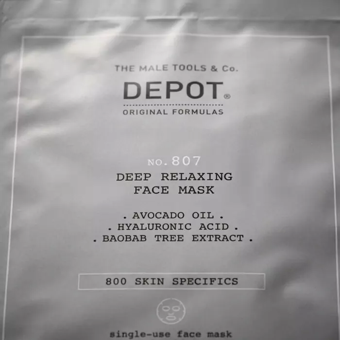 Питательная Маска для Лица и Шеи DEPOT 800 Skin Specifics 807 Deep Relaxing Face Mask