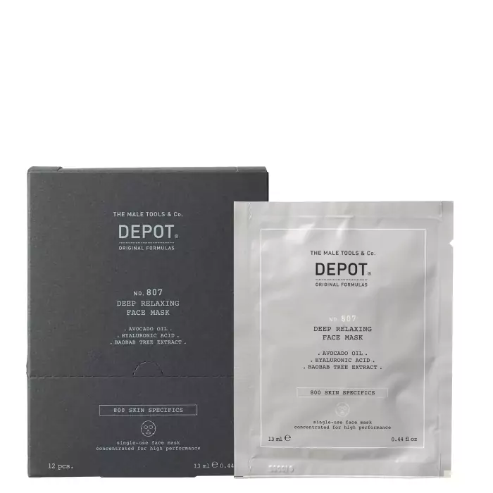 Питательная Маска для Лица и Шеи DEPOT 800 Skin Specifics 807 Deep Relaxing Face Mask