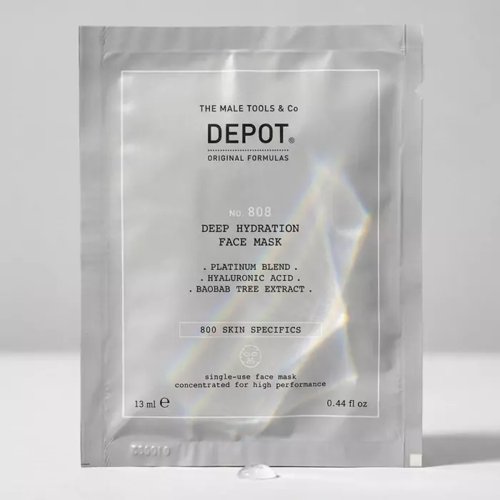 Увлажняющая и Восстанавливающая Маска для Лица и Шеи DEPOT 800 Skin Specifics 808 Deep Hydration Face Mask