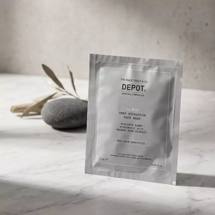 Увлажняющая и Восстанавливающая Маска для Лица и Шеи DEPOT 800 Skin Specifics 808 Deep Hydration Face Mask