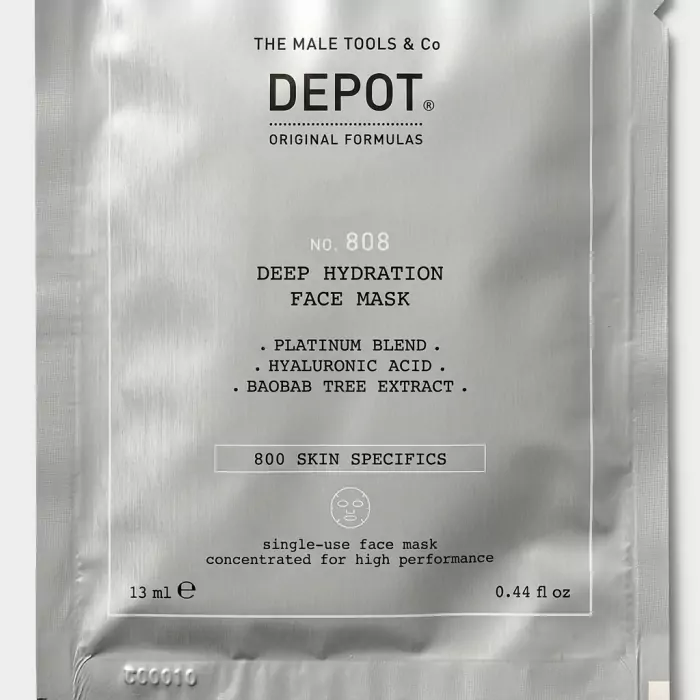 Увлажняющая и Восстанавливающая Маска для Лица и Шеи DEPOT 800 Skin Specifics 808 Deep Hydration Face Mask