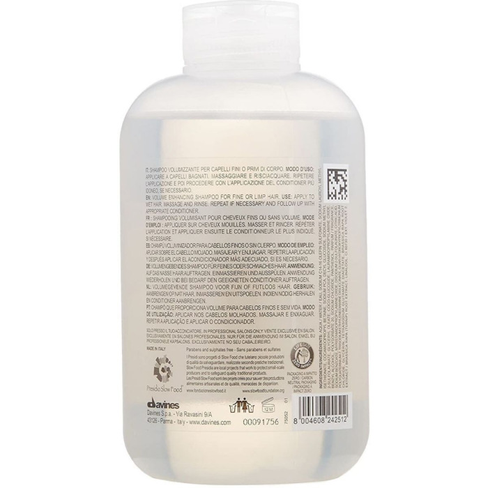 Шампунь для Придания Объема Davines Volu Shampoo