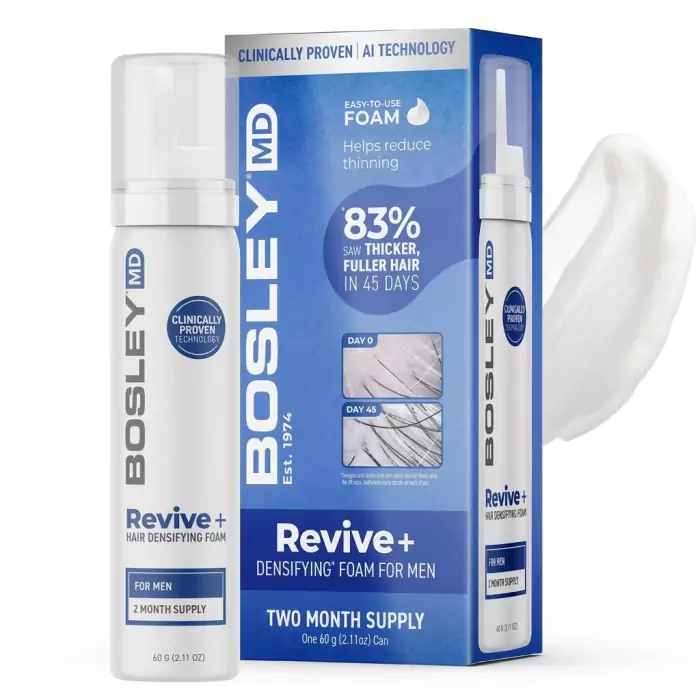 Пена Против Выпадения Волос у Мужчин Bosley MD Revive+ Hair Densifying Foam for Men