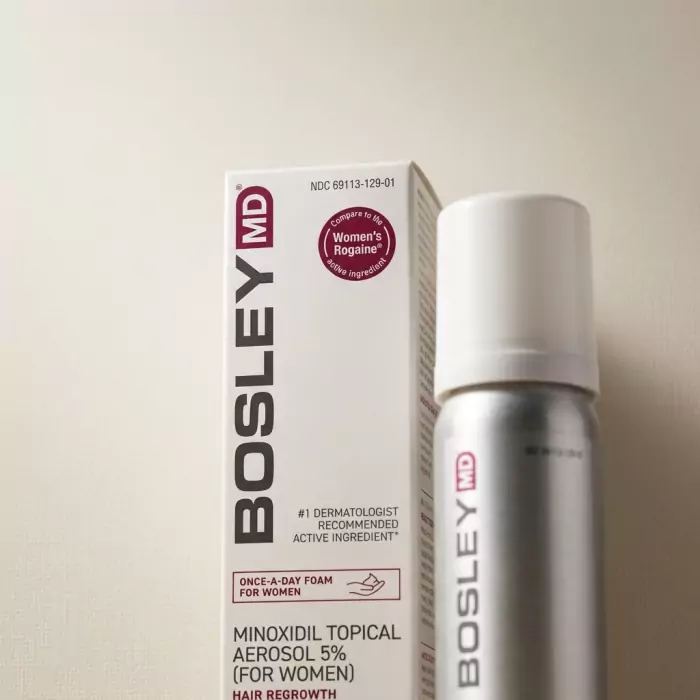 Пена с Миноксидилом 5 % для Восстановления Роста Волос у Женщин Bosley MD Minoxidil Topical Aerosol for Women (курс 2 месяца)