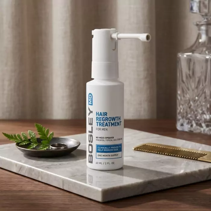 Спрей с Миноксидилом 5 % для Восстановления Роста Волос у Мужчин Bosley MD Hair Regrowth Treatment Minoxidil Topical Solution for Men