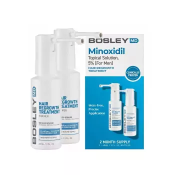 Спрей с Миноксидилом 5 % для Восстановления Роста Волос у Мужчин Bosley MD Hair Regrowth Treatment Minoxidil Topical Solution for Men