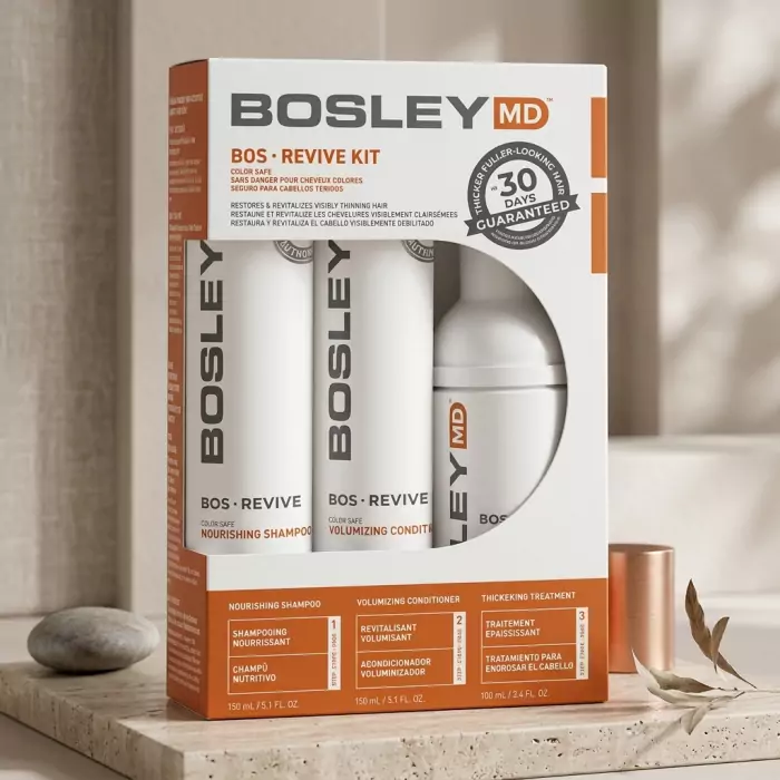 Набор для Восстановления Истонченных Окрашенных Волос Bosley MD Bos Revive Kit Color Safe