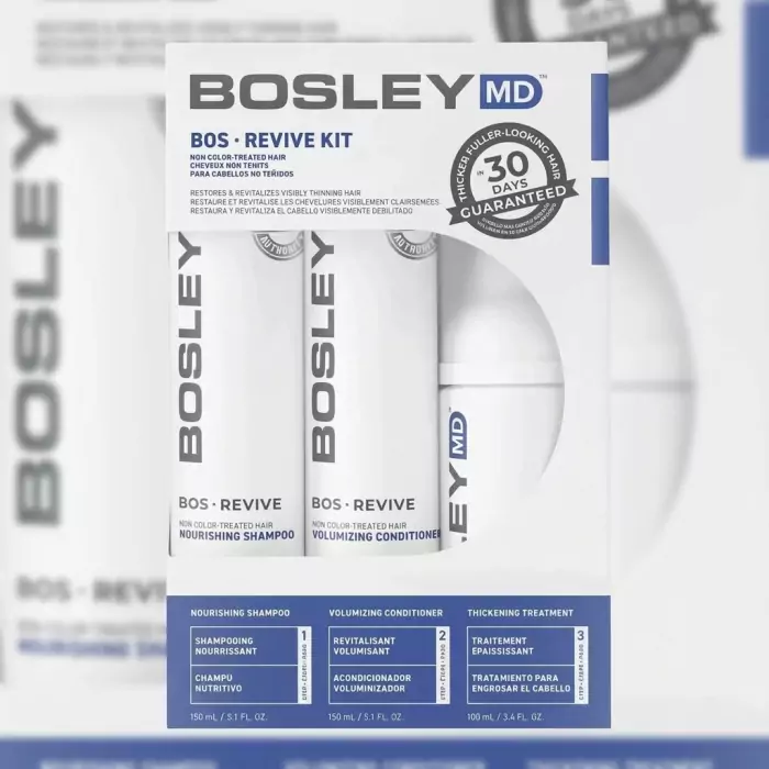 Набор для Восстановления Истонченных Неокрашенных Волос Bosley MD Bos Revive Kit