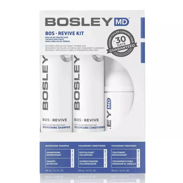 Набор для Восстановления Истонченных Неокрашенных Волос Bosley MD Bos Revive Kit