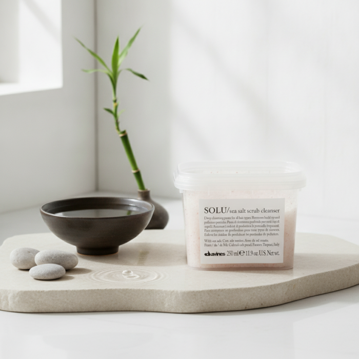 Очищающая Паста-Скраб с Морской Солью Davines Solu Sea Salt Scrub Cleanser