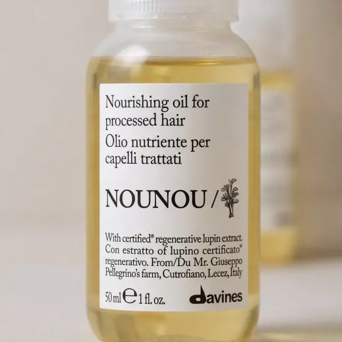 Питательное Масло для Волос Davines NEW Nounou Nourishing Oil for Processed Hair