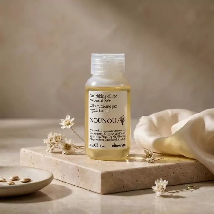 Питательное Масло для Волос Davines NEW Nounou Nourishing Oil for Processed Hair