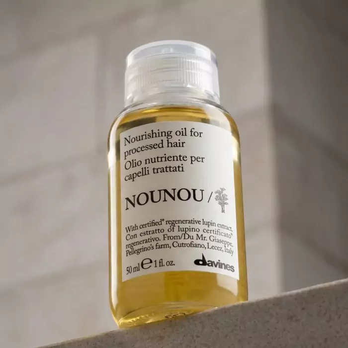 Питательное Масло для Волос Davines NEW Nounou Nourishing Oil for Processed Hair
