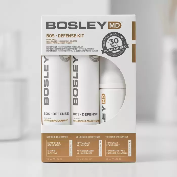 Набор для Предотвращения Истончения Волос Bosley MD Bos Defense Kit Color Safe