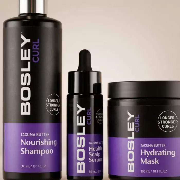 Набор Против Истончения и Выпадения Кудрявых Волос Bosley MD Curl Ultra Hydrating System
