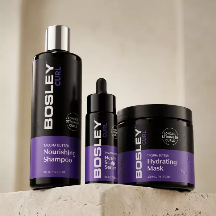 Набор Против Истончения и Выпадения Кудрявых Волос Bosley MD Curl Ultra Hydrating System