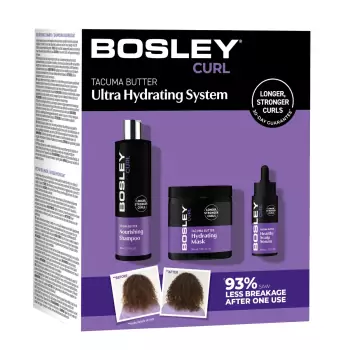 Набор Против Истончения и Выпадения Кудрявых Волос Bosley MD Curl Ultra Hydrating System