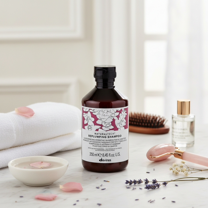 Уплотняющий Шампунь Davines Natural Tech Replumping Shampoo