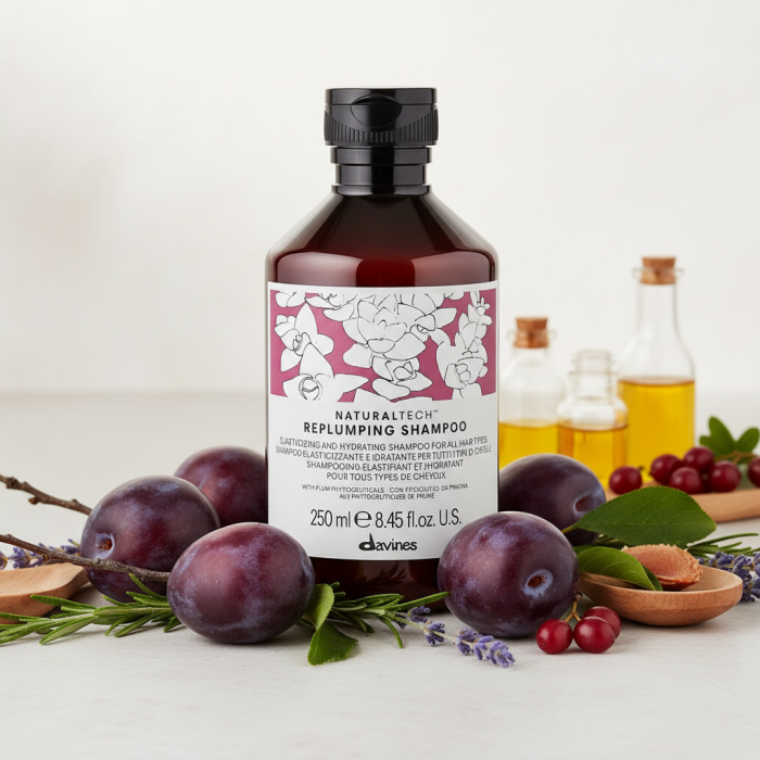 Уплотняющий Шампунь Davines Natural Tech Replumping Shampoo