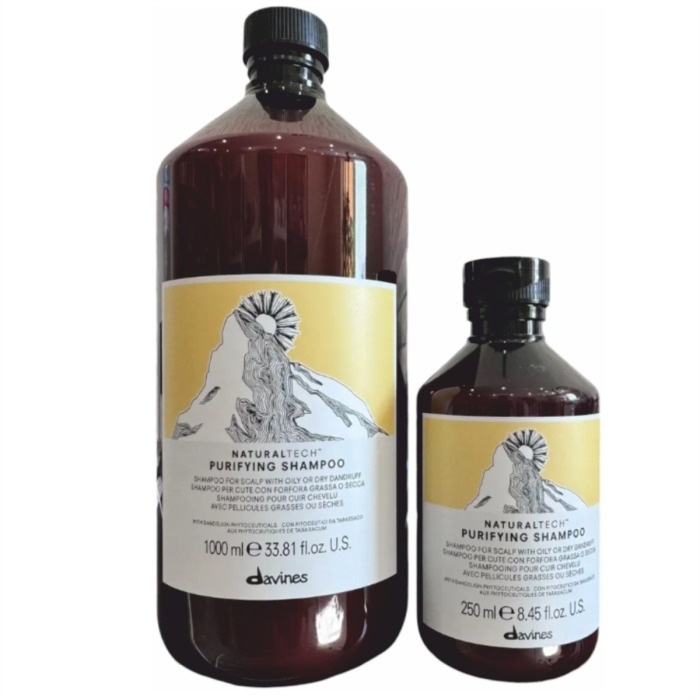Очищающий Шампунь Против Перхоти Davines Natural Tech Purifying Shampoo